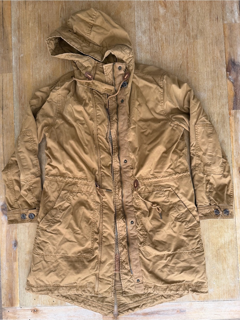 Gap hooded coat with fleece removable lining